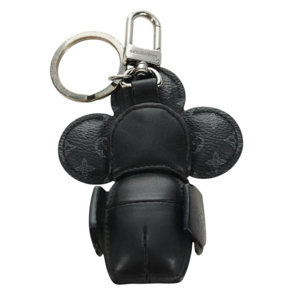 LOUIS VUITTON Monogram Eclipse Porte Cles de Vivienne Charm MP1998 Auth 181294M