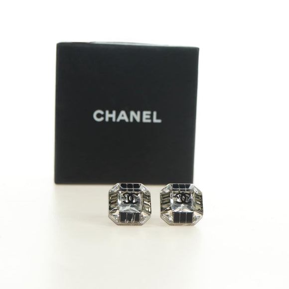 CHANEL COCO Mark Pierce metal Clear CC Auth 181297M