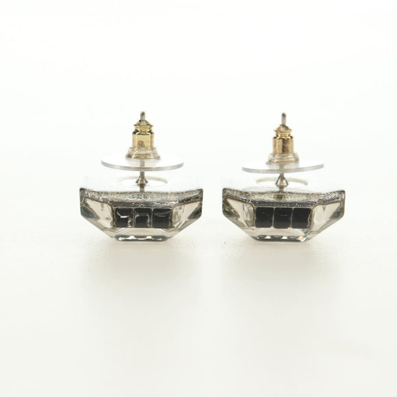 CHANEL COCO Mark Pierce metal Clear CC Auth 181297M