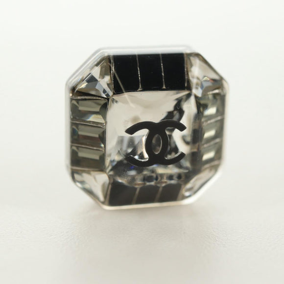 CHANEL COCO Mark Pierce metal Clear CC Auth 181297M
