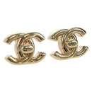 CHANEL COCO Mark Pierce metal Gold Tone CC Auth 181298M-1