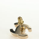 CHANEL COCO Mark Pierce metal Gold Tone CC Auth 181298M-7