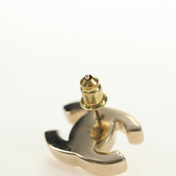 CHANEL COCO Mark Pierce metal Gold Tone CC Auth 181298M