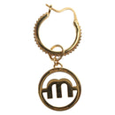 Miu Miu Pierce Metall Goldfarben Authentisch 181299M-2