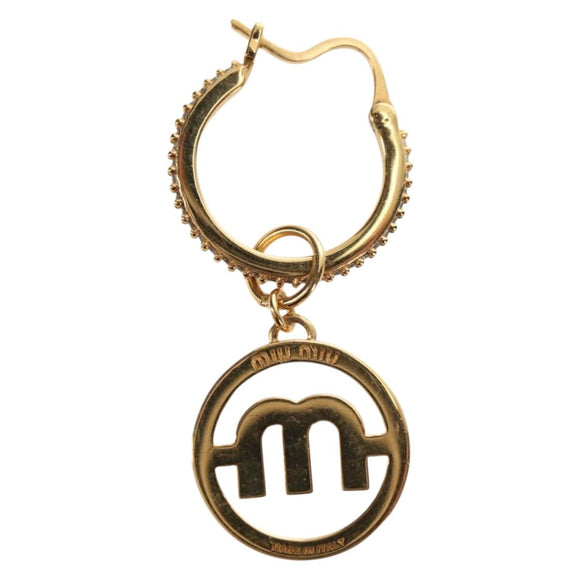 Miu Miu Pierce Metall Goldfarben Authentisch 181299M