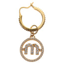 Miu Miu Pierce Metall Goldfarben Authentisch 181299M-3