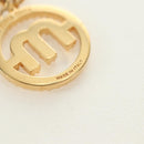 Miu Miu Pierce Metall Goldfarben Authentisch 181299M-8
