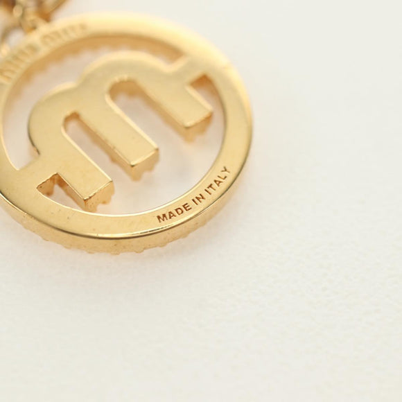 Miu Miu Pierce Metall Goldfarben Authentisch 181299M