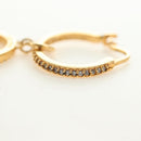 Miu Miu Pierce Metall Goldfarben Authentisch 181299M-9