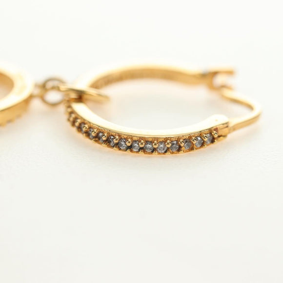 Miu Miu Pierce Metall Goldfarben Authentisch 181299M
