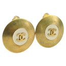 CHANEL COCO Mark Earring metal Gold Tone CC Auth 181300V-1