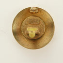 CHANEL COCO Mark Earring metal Gold Tone CC Auth 181300V-11