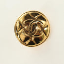 CHANEL COCO Mark Ohrring Metall Goldfarben CC Auth 181301V-10