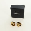 CHANEL COCO Mark Ohrring Metall Goldfarben CC Auth 181301V-14