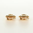 CHANEL COCO Mark Ohrring Metall Goldfarben CC Auth 181301V-5