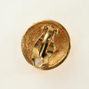 CHANEL COCO Mark Ohrring Metall Goldfarben CC Auth 181301V-7