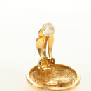 CHANEL COCO Mark Ohrring Metall Goldfarben CC Auth 181301V-9