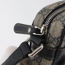 GUCCI GG Supreme Shoulder Bag PVC Navy Silver 201447 Auth 181305-10
