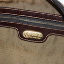 FENDI Zucca Canvas Shoulder Bag Black Brown Auth 181306A-17