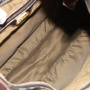 FENDI Zucca Canvas Shoulder Bag Black Brown Auth 181306A-11