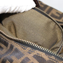 FENDI Zucca Canvas Shoulder Bag Black Brown Auth 181306A-12