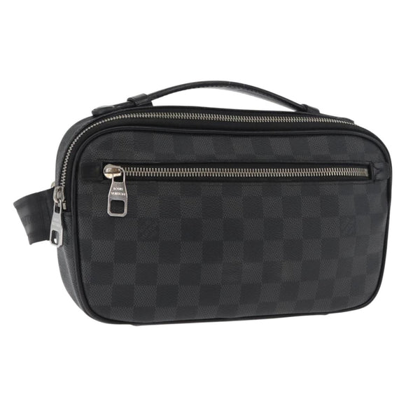 LOUIS VUITTON Damier Graphite Ambreil Shoulder Bag N41289 LV Auth 181307