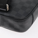 LOUIS VUITTON Damier Graphite Ambreil Shoulder Bag N41289 LV Auth 181307-17