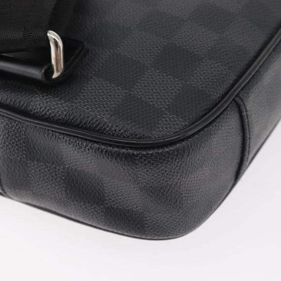 LOUIS VUITTON Damier Graphite Ambreil Shoulder Bag N41289 LV Auth 181307