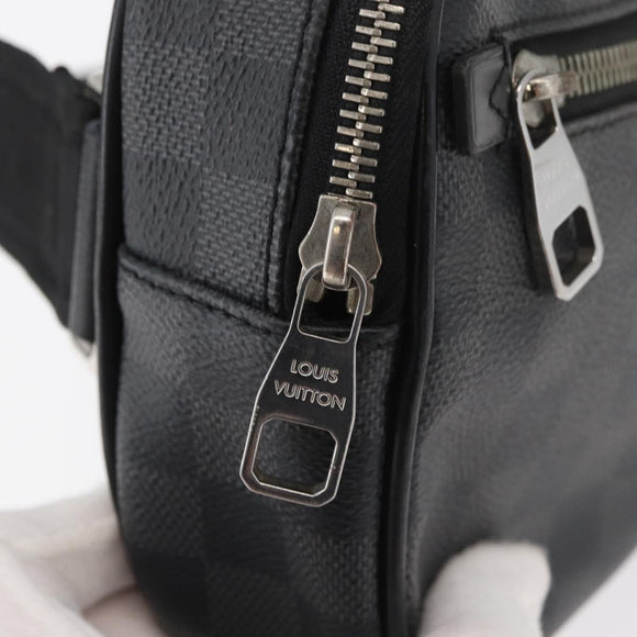 LOUIS VUITTON Damier Graphite Ambreil Shoulder Bag N41289 LV Auth 181307