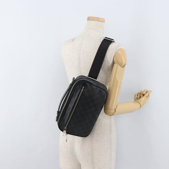 LOUIS VUITTON Damier Graphite Ambreil Shoulder Bag N41289 LV Auth 181307