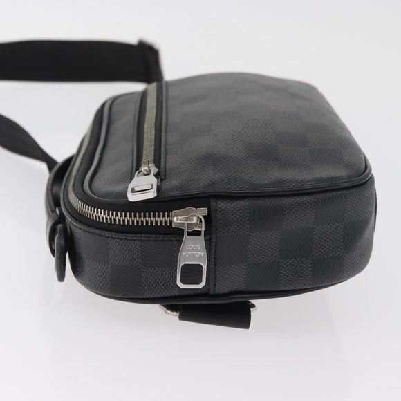 LOUIS VUITTON Damier Graphite Ambreil Shoulder Bag N41289 LV Auth 181307
