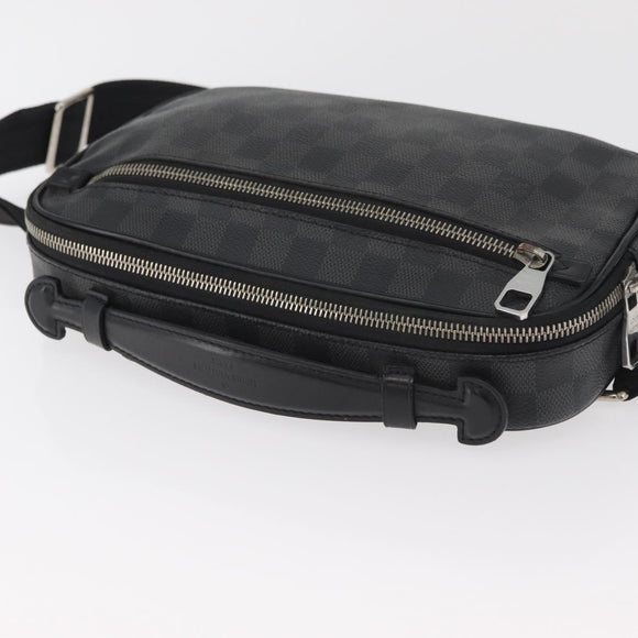 LOUIS VUITTON Damier Graphite Ambreil Shoulder Bag N41289 LV Auth 181307