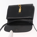 GUCCI Shoulder Bag Leather Black Gold 004 056 0219 Auth 181308-15