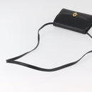 GUCCI Shoulder Bag Leather Black Gold 004 056 0219 Auth 181308-7