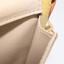 LOUIS VUITTON Monogram Vernis Motto Accessory Pouch Beige M91136 LV Auth 181309-12