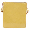 LOUIS VUITTON Monogram Vernis Motto Accessory Pouch Beige M91136 LV Auth 181309-2