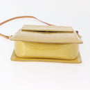 LOUIS VUITTON Monogram Vernis Motto Accessory Pouch Beige M91136 LV Auth 181309-5
