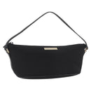 GUCCI Accessoire Pouch Nylon Zwart Goud 0391103 Auth 181313A-1