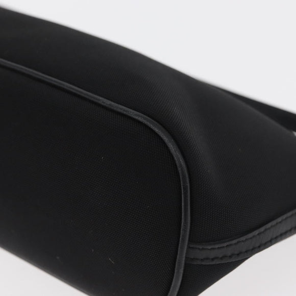 GUCCI Accessoire Pouch Nylon Zwart Goud 0391103 Auth 181313A