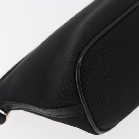 GUCCI Accessoire Pouch Nylon Zwart Goud 0391103 Auth 181313A