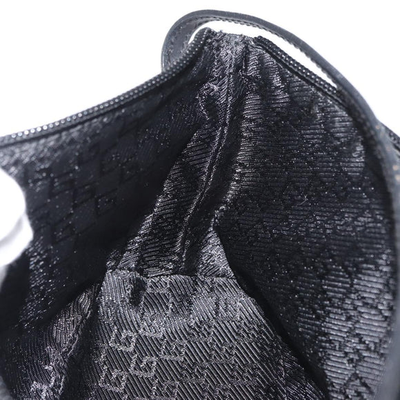 GUCCI Accessoire Pouch Nylon Zwart Goud 0391103 Auth 181313A