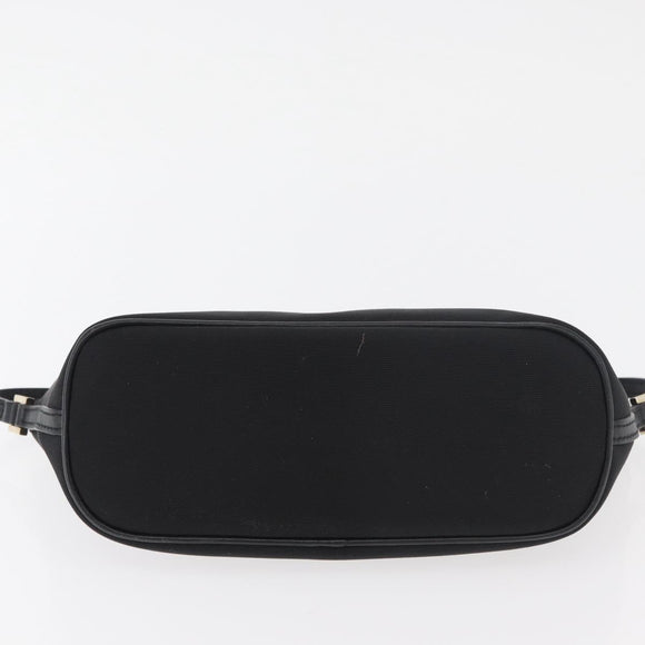 GUCCI Accessoire Pouch Nylon Zwart Goud 0391103 Auth 181313A