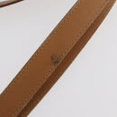 CELINE Macadam Canvas Tote Bag PVC Leather Brown Gold Auth 181314-14