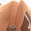 CELINE Macadam Canvas Tote Bag PVC Leather Brown Gold Auth 181314-18