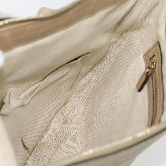 GUCCI Soho Shoulder Bag Leather Beige Gold 308361 Auth 181315A