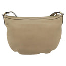 GUCCI Soho Shoulder Bag Leather Beige Gold 308361 Auth 181315A-3
