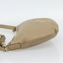 GUCCI Soho Shoulder Bag Leather Beige Gold 308361 Auth 181315A-4