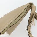 GUCCI Soho Shoulder Bag Leather Beige Gold 308361 Auth 181315A-6