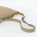 GUCCI Soho Shoulder Bag Leather Beige Gold 308361 Auth 181315A-7