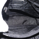 PRADA Hand Bag Nylon Black Silver Auth 181329-11